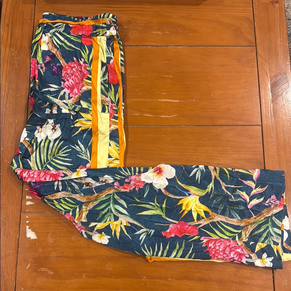 Floral Tropical Print Pants